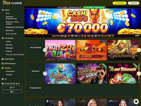 Thor casino login - Découvrez les Bonus Thor Casino : Jouez en Ligne de Manière Gratifiante