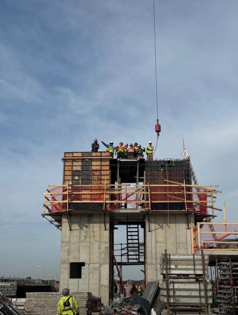 Construction workers completing site safety supervisor training
